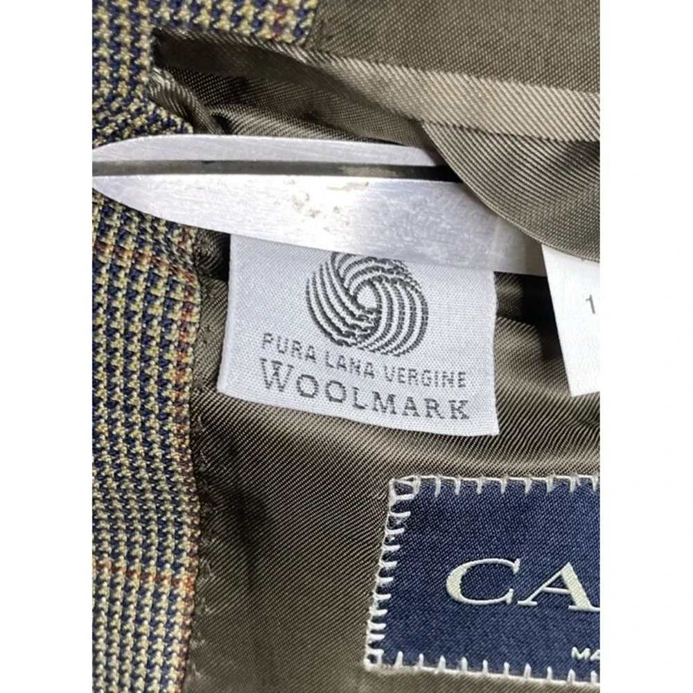 Canali Holt Renfrew Brown Tan 100% Wool Blazer Suit Jacket Size‎ 54 (44 US)